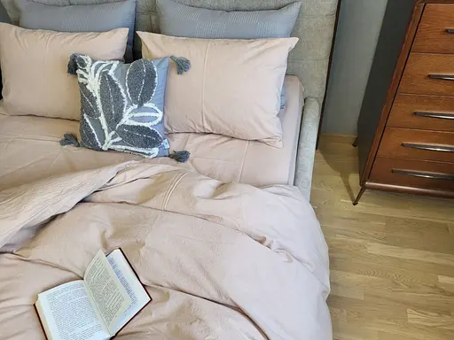 Комплект постельного белья Washed Cotton из вареного хлопка Капучино Cappuccino, - фото 3