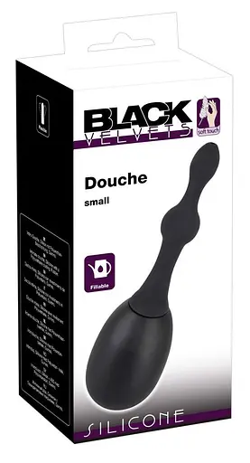 Анальний душ Black Velvets Douche Small 14 см (чорний) - фото 6