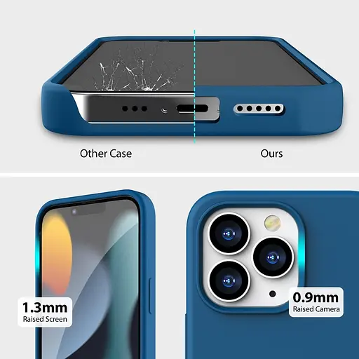 Чохол ZUSLAB зі справжнього силікону, сумісний з чохлом Apple iPhone 13 Pro Max 6,7 дюйма - фото 2