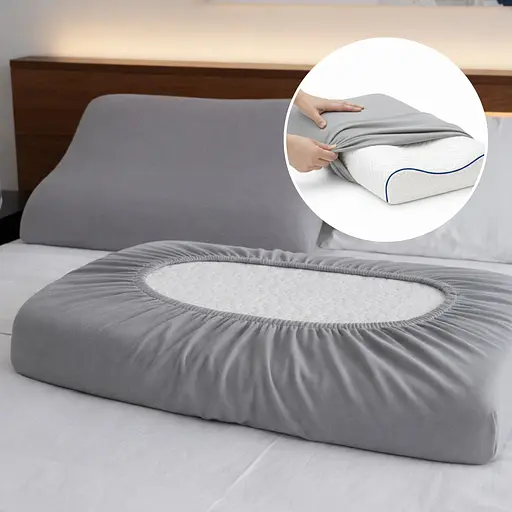 Набір наволочок Ideia для ортопедичних та анатомічних подушок 60х40х16 см 2 шт. сірий (8-36301*001) - фото 8