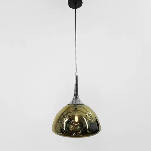 Світильник з м‘ятим склом золотого кольру | Арт. 0565/1 GD | Line F - фото 7