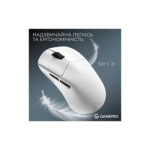 Мышка GamePro Asgard Surt Wireless/Bluetooth/USB White (GM017W) - фото 6