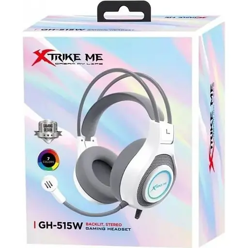 Ігрові навушники XTRIKE ME GH-515 RGB White (GH-515W) [148298] - фото 6