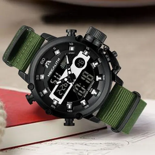 Чоловічий наручний годинник MegaLith Prof Green - фото 4