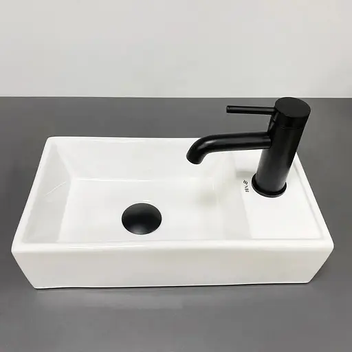 Умивальник VBI Lago L white накладний підвісний VBI-015611, Білий - фото 1