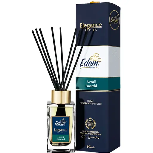 Аромадифузор з паличками Edem Elegance Series Neroli Emerald 90 мл