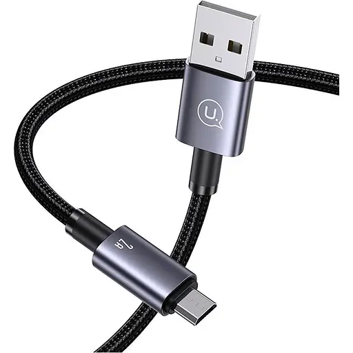 Кабель Usams US-SJ668 USB-A to Micro-USB 2A 1.2m Tarnish [138994] - фото 3
