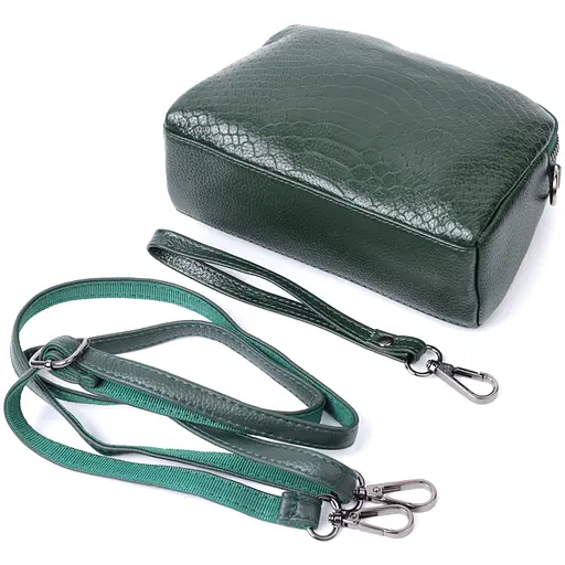 Женская сумка Vintage на два отделения из натуральной кожи 19х12х7 см sum0027016 - фото 8