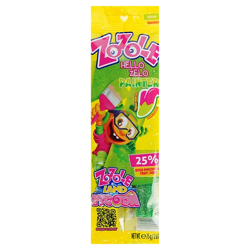 Цукерки желейні Zozole Painter Green смак кавуна 75 г