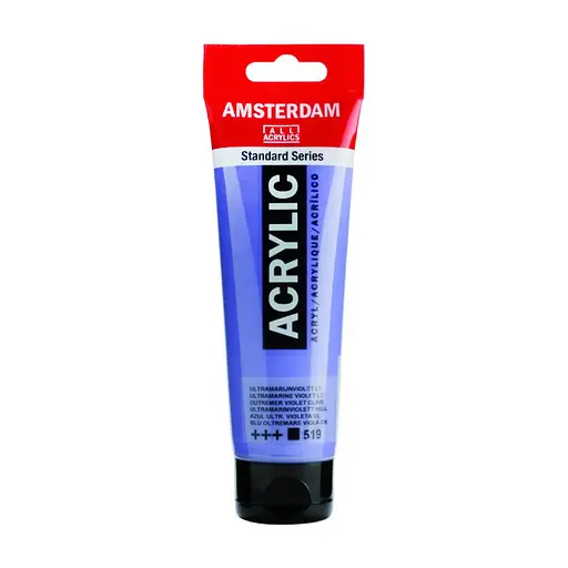 Краска акриловая Amsterdam 519, Ультрамарин фиолетовый светлый 120 мл