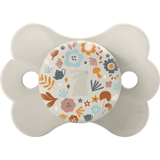 Пустышка Suavinex Wonderland физиологическая в форме бабочки 0-6 месяцев бежевая (308771) - фото 1