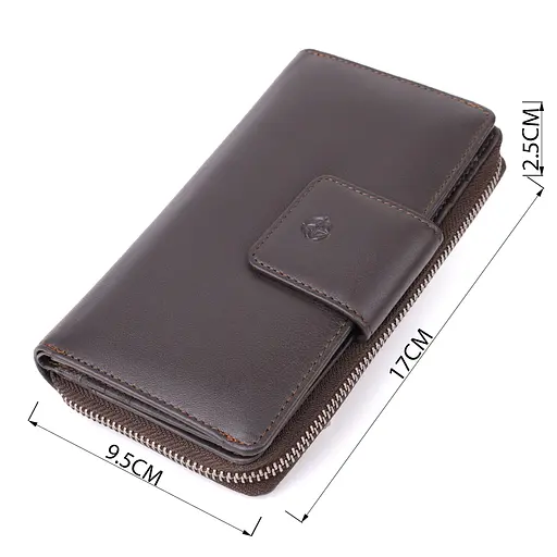 Стильный женский вертикальный кошелек из натуральной кожи Tony Perotti 17х9.5х2.5 см acs0032276 - фото 3