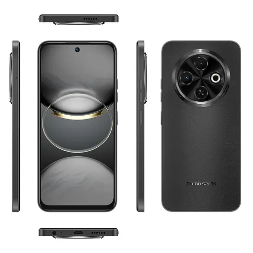 Смартфон Tecno Spark 30C KL5n 667" 6/128ГБ 2SIM 5000мА год Orbit Black - фото 6