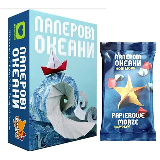 Настольная игра Igames Бумажные Океаны с дополнением Новые Моря (укр.) (ВР_ПО+1) - фото 1