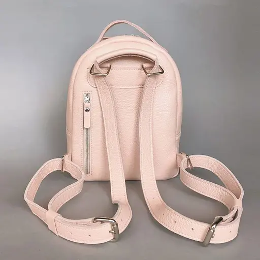 Кожаный рюкзак Groove S пудровый - фото 4