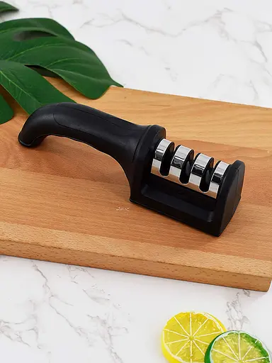 Механічна точилка для всіх видів ножів, Kitchen Master Чорний 84032 - фото 2