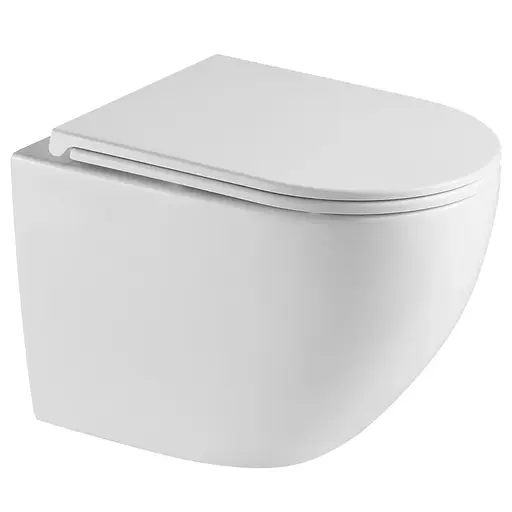 Унитаз подвесной Mixxus Premium Ellipse-0303-R 520x365x360 мм, система смыва Rimless MP6463, Белый - фото 1