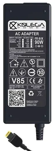Блок живлення Lenovo ( 20V 4,5A 90W) Square tip with pin "Б/У" - фото 1