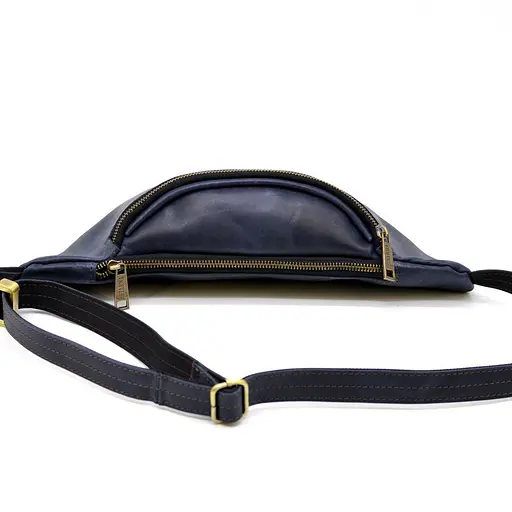 Чоловіча шкіряна сумка на пояс TARWA 14х36х8 см sum0026017 - фото 5