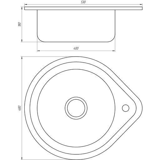 Мийка кухонна Mira MR 530 Matt, Satin - фото 2