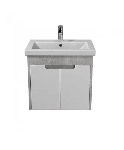 Тумба Мойдодир Smart Loft 60-A з умивальником Cersanit Como 60 Сірий - фото 6