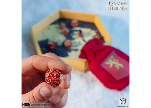 Набор кубиков Game of Thrones. Lannister Dice Set , 7 шт. (GOT/00190166/2025/2/A) - фото 4