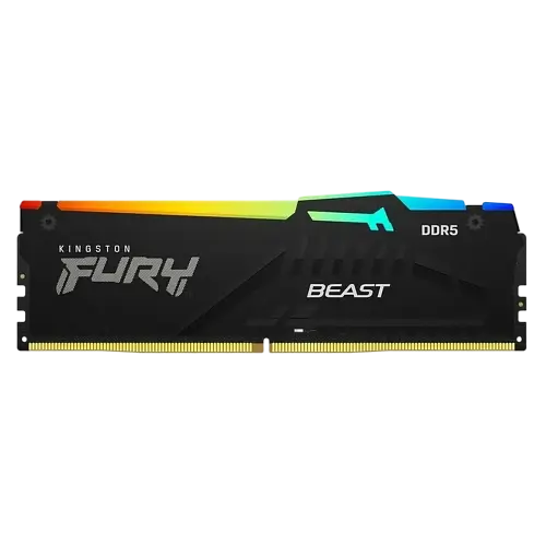 Оперативная память Kingston Fury 16GB DDR5 5600MHz Beast RGB Black (KF556C36BBEA-16)