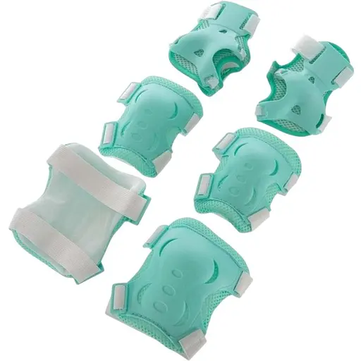 Ролики Banwei із захистом і переднім світловим колесом 30202-М розмір 35-38 бірюзові - фото 5