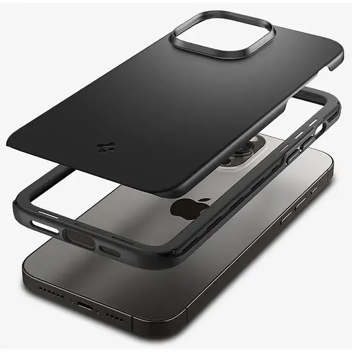 Оригинальный чехол Spigen Thin Fit для iPhone 14 Pro Max (6.7") Black (ACS04765) - фото 2
