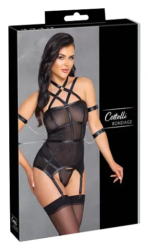 Комплект Cottelli Collection Basque Bondage XL чорний - фото 7