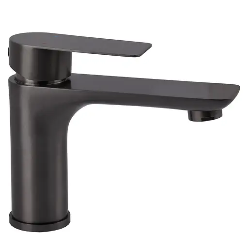 Змішувач для умивальника Globus Lux Swiss SQW-101-GP нержавійка елегантний для ванної кімнати сантехніка - фото 2