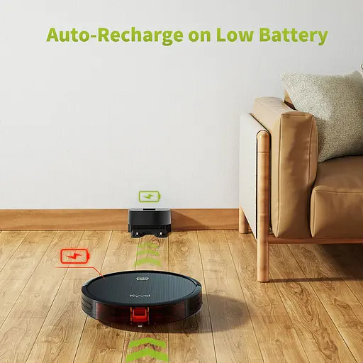 Робот-пилосос Kyvol Cybovac D2 Random 500 ml 2600 mA 1200 pa Google Assistant Amazon Alexa Black - фото 7