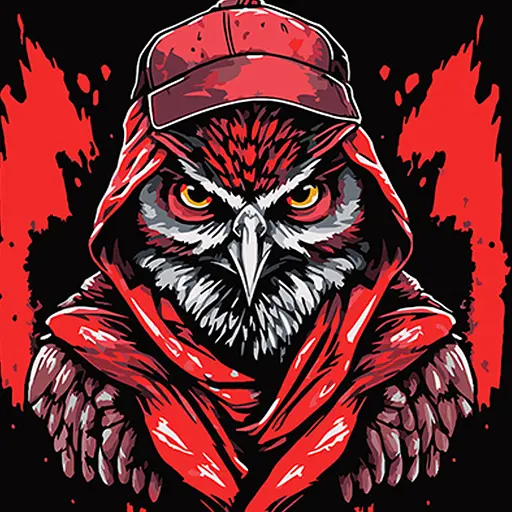 Набор для росписи по номерам Детективная сова в стиле граффити, Strateg, на черном фоне, 40x40 см, AV4040-51