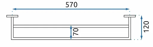 Вішалка подвійна для рушника Rea Erlo 02 black REA-06908 Чорний матовий - фото 4