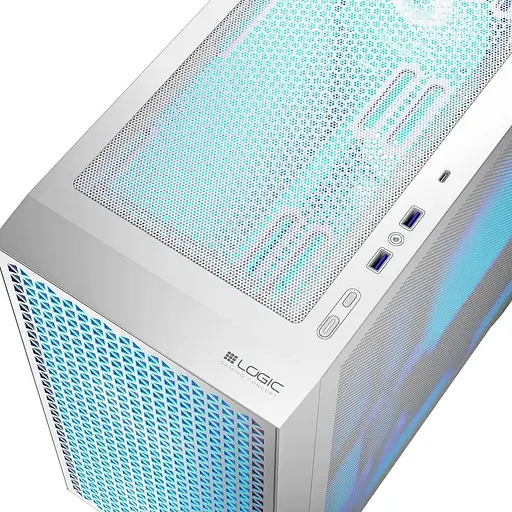 Корпус LogicConcept DART PRO ARGB MINI WHITE MESH без БП (AM-DART-PRO-ARGB-20) - фото 2