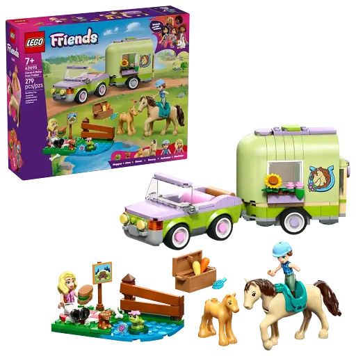 Конструктор LEGO Friends Прицеп для коня и жеребенка 279 (42695) - фото 2