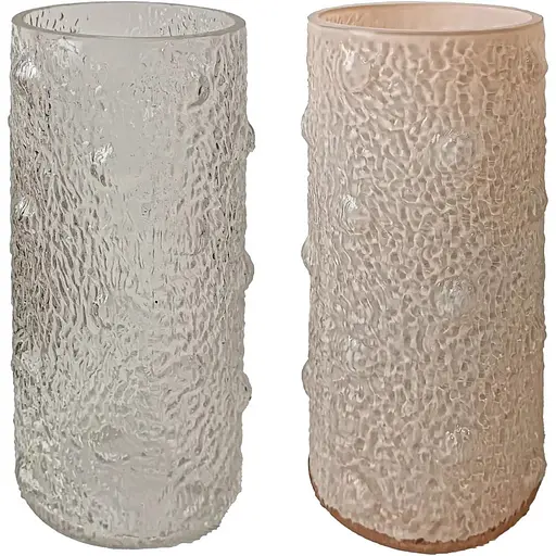 Ваза скляна Vittora Місячний камінь 29.5 см молочна VT-V-0009 (148159) - фото 2