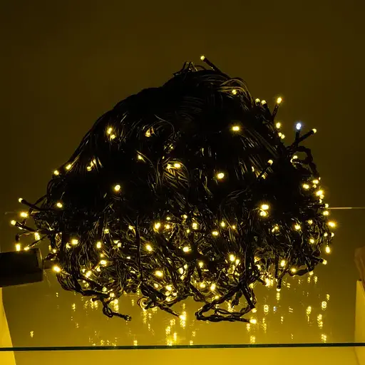 Уличная гирлянда Бахрома GarlandoPro 50 м 840 LED черная проволока Желтая 50MBY - фото 2