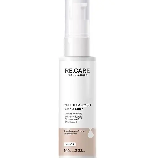 Бульбашковий тонер для обличчя Re.Care Cellular Boost Bubble Toner 100 мл