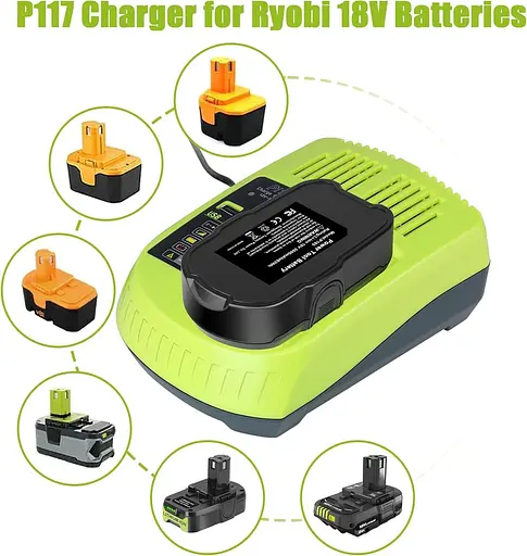 Комплект из 2 аккумуляторов P102 18 В и зарядного устройства - фото 3