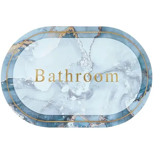 Килимок вологопоглинаючий Wall Sticker 38х58х3 мм Ванна кімната мармур (D) SW-00001569 - фото 1