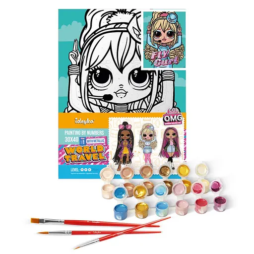 Картина за номерами "L.O.L. Surprise! O.M.G. Fly Gurl" KHO6275, 30х40 см - фото 2