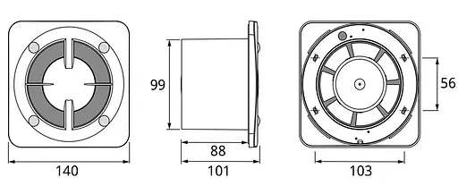 Малошумний вентилятор Vents 100 Бейс К Л - фото 3