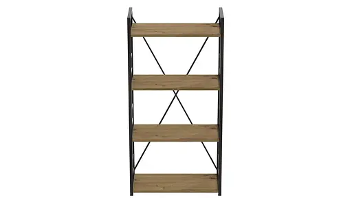 Етажерка 4/60 Ferrum-decor Серії Коннект 120x60x28 чорний ДСП Дуб Артізан 16мм (FRD-104238) - фото 4