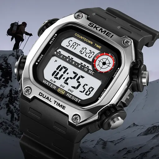 Наручний годинник чоловічий 2126SIBK Silver-Black Skmei acs0030249 - фото 6