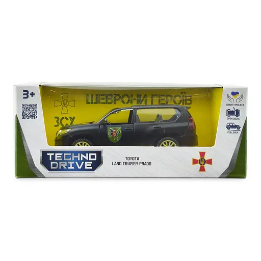Автомодель TechnoDrive Шевроны Героев Toyota Land Cruiser Prado 110 ОМБр (250359M) - фото 12