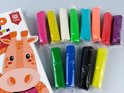 Тісто для ліплення ZOOлипашки "Жираф" ZIRKA 140211 (12 різнокольорових стиків по 35 г) - фото 4