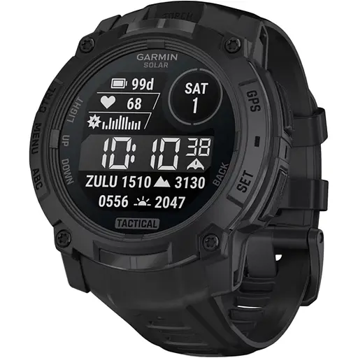 Смарт-часы Garmin Instinct 3 Solar 50mm Tactical Edition Black with Black Band (010-02935-50) [135951]