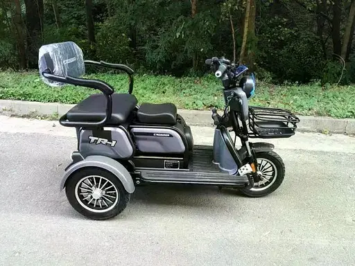 Електроскутер Триколісний Crosser TR1 (600W, 72V, 20Ah) Сірий - фото 2