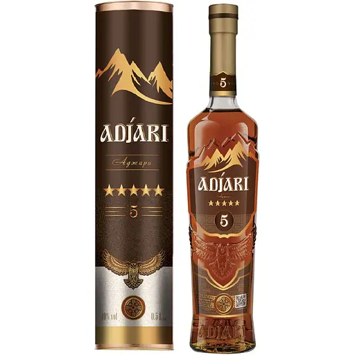 Бренди Adjari 5 звезд 40% 0.5 л
